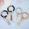 Czarny dom matowy drewniany bransoletka bransoletka klęska moda Wzór mody wisiorek Bracelets Kobiet Girl Key Pierścień