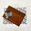 Fashion Women Bank Designer Card Holder Magnolia Flower And Hummingbird Real Genuine Leather Textured Credit Luxury Card Holder Mini Wallet With Box