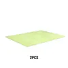 Carpets 2Pcs Bedroom Carpet Polyester Solid Color Bedside Living Room Area Rug Decorative Floor Mat Accessories Light Green