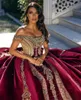 Luxury Burgundy Velvet Evening Dresses 2023 With Short Sleeves Beading Mermaid Prom Dress French Women Party Gowns