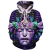 Men's Hoodies Foreign Trade Clothing Starry Sky Digital Printing Hooded Sweatshirts HOB-01