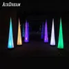 2 m/3 m hochwertige aufblasbare LED-Kegel, aufblasbare Kegel, Lichtsäule, Säule, Stoßzahn für Party, Hochzeit, Dekoration, Event-Werbung