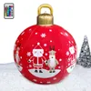 Party Decoration 60cm Christmas Ball Ornaments Creative Tree Decorations Outdoor Fun PVC Inflatable Toy Light Gift