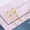 Hoop Earrings Punk Personality Star Cross Pendant Gold Women Small Huggies Earring With Drop Charming Geometric Ear Ring For Cool Men