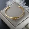 Bangle Simple Eye Gold Plated Stainless Steel Classic Charm For Women Men Couple Princess Fashion Trendy Jewelry