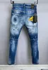 DSQ PHANTOM TURTLE Heren Jeans Heren Luxe Designer Jeans Skinny Ripped Cool Guy Causaal Gat Denim Modemerk Fit Jeans Me254u