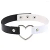 Choker Punk Gothic Belt Necklaces For Women Leather Collar Rivet Black White Pu Goth Sexy Girl Necklace Chocker Jewelry