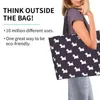 Вечерние сумки женщины Westie Print Plouds Tote Sag Большой экологически чистые покупки для женской женской сумочки