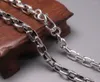 Kettingen Pure Solid 925 Sterling Silver ketting 8mm langwerpig Rolo Link Chain 22.04 "L