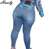 Kvinnor Pants Woman Strappy Plus Size Jeans Slim Novely Streetwear Women Design Skinny Solid Fashion Pocket Femme Pantalon Capris