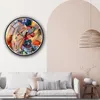 Väggklockor 3D Rose design stor konstklocka Duvar saati relogio de parede morden horloge mural för vardagsrumsdekoration