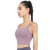 Outfit da yoga 2023 Fitness reggiseno Donne Push Up Up Wirefree U-Back Nylon Solid Stretch Running Pilates Gym Workut Sport In biancheria intima S-XL