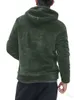 Men's Hoodies & Sweatshirts Men Sweater Autumn And Winter Leisure Home Pure Color Pocket Sports Long-sleeved Zipper Hooded Plush Pullover To