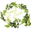 Decoratieve bloemen Garland tuin Wisteria kunstmatige hangende wijnstok Ivy blad zijden roos bloem bruiloft decoratie rattan string boog home