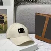 Desingers Letter Baseball Hats Woman Caps 자수 썬 캡 패션 레저 디자인 블록 모자 12 색 자수 씻은 선 스크린 예쁜 색상