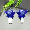 Tubi di fumo Color Wing Glass Bubble Head Converter 14mm Bong all'ingrosso Tubi per bruciatori a nafta