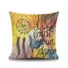 Pillow Nordic Lucky Feather Linen Couch Model Home Siesta Cover Core Cases Decor /Decorative