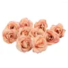 Decorative Flowers 50pcs Lightweight Cloth Bridal Party Lifelike Artificial Flower Head Mini Home Fake Rose Wedding Decoration Craft DIY