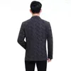 Men's Suits Men Black Grey Blazers Spring Autumn Slim Fit Notched Collar Design Jacket Suit Male Elegant Business Uniform Four Season 2023