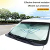 Słońce w samochodzie 1x Parasol przednie okno Słońce Ochrania Parasol Parasol Auto Covery Wewnętrzne Akcesoria ochrony przednich przedniej szyby