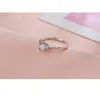 Anneaux de mariage beaux accessoires en argent Sterling 925 avec pierre de Zircon brillant jolie bague d'amour pour la mode femmes/filles