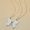 Chaînes Mode Bonne Soeur Collier Ensemble Creative Alliage Papillon Bijoux Pendentif Simple Exquis Doux Cadeau