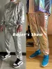 Herrenhosen Parklees Gold Silber Metallic Shiny Jogginghose Männliche Party Nachtclub DJ Rock Hip Hop Mode Fit Gerade Beinhose 3XL 230311