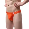 Underpants Men Thong String Mens Sexy Underwear Panties Translucent Ice Silk Tanga Gay Bikini Briefs Jockstrap