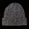 Beanies Beanie/Skull Caps Reflective Beanie Hat Women Skallies Autumn Winter Cap Fashion Female Bonnet Varma märke Stickade Hattar för män Gorro