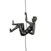 Decorative Objects Figurines Climbing Man Resin Iron Wire Wall Hanging Decoration Sculpture Figures Creative Retro Present Statue Background Wall Decor #YY 230311