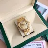 Orijinal Kutu 41mm Mans Woman Luxury Saat Tarih Tarih Başkanı 18K Gold Elmas Dial Asia 2813 Hareket Mekanik Otomatik Adamın Saatleri Montre De Luxe 67