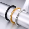 Bangle Bling Iced Out Cubic Zirconia Bracelet Tennis Chain Bracelets Rhinestone Women Men 1 Row CZ Link Hip Hop Jewelry