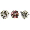 Decorative Flowers Peony Wreath Milky White Artificial Flower Plants Wedding Decoration Garland Restaurant Festivals Door Wall Hanging Home