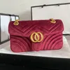 Marmont Designer Sacs Femme Sac de créateur Italie Luxury Fashion Brand Taille 26X15X7CM MODÈLE 443497