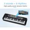 Drums Percussion Kids Musical Instrument Toys piano Mini 37 Keys Electone Keyboard With Microphone Gifts Learning Educational Toys For Childrens 230311