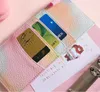 Fästen Buckle A6 Magic Pearl Notebook Loose-Leaf Macaron Hand Book Changing Colorful Romantic Leather Jotter Notepad Binder (Inre papper ingår inte)