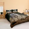 Bedding Sets Horse Duvet Cover Set Aniaml Kids Bed Linen African Elephant Boy Girl Home Textile Microfiber Bedclothes