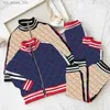 Kids herfst winter outfit kleren sets jongens meisjes trainpakken pak letters print 2 stks designer jas pant pakken chidlren casual sportkleding