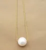 Chains Huge 11-12 Mm Natural South China Sea Pearl Pendant Necklace