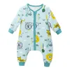 Sovsäckar baby sovsäck tecknad barn pyjamas infantil grejer för vårbomull småbarn säck barn sömnkläder sängkläder föremål jumpsuit 230311