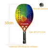 Tennis Rackets 100% Full Carbon Fiber Beach Racket Camewin Rough Surface No Glass fiber With Cover Bag One Overglue Gift High Quality 230311