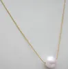 Chains Huge 11-12 Mm Natural South China Sea Pearl Pendant Necklace