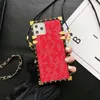 Dustries Designers Case Mobile Phone Case Big Brand Tide Tide Iphone14 Phone Case Fashion Brand12 Apple 13Promax Square Runway Plating Soft Shell Leather