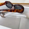 Sunglasses Designer High Quality Turtle Havana Oval Frame Acetate Frame Star Sunglasses 3535 Golden Classic Womens Leisure Vintage Style