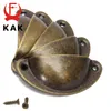 Handgrepen trekt Kak 20 -stks retro metalen keukenlade kastdeurhandgreep en meubels knoppen hardware kast antieke messing shell pull handles 230311