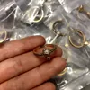 Ny stil guld/silverkedja med sidostenar ringar skalle skelett charm öppen ring för kvinnor män fest bröllopälskare engagemang punk smycken gåvor rm-2R1868