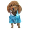 Dog Apparel Small XL Raincoats Reflective Waterproof Raincoat Teddy Puppy Hooded Jacket Coat Pet Large Dogs Clothes For Rainy Day