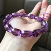 Decorative Figurines 1Pcs High Quality Natural Uruguayan Amethyst Faceted Bracelet Energy Healing Crystal Stone For Gift