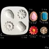 Mini Gems Silicone Mold Pearl Diamond Broche Broche Fonicone Broach Mold para decoração de bolo Cupcake Cupcake Polymer Clay 1224058