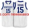 Vintage #15 Kentucky Wildcats Demarcus Cousins ​​Basketball Jersey Custom Any Name Number Jersey